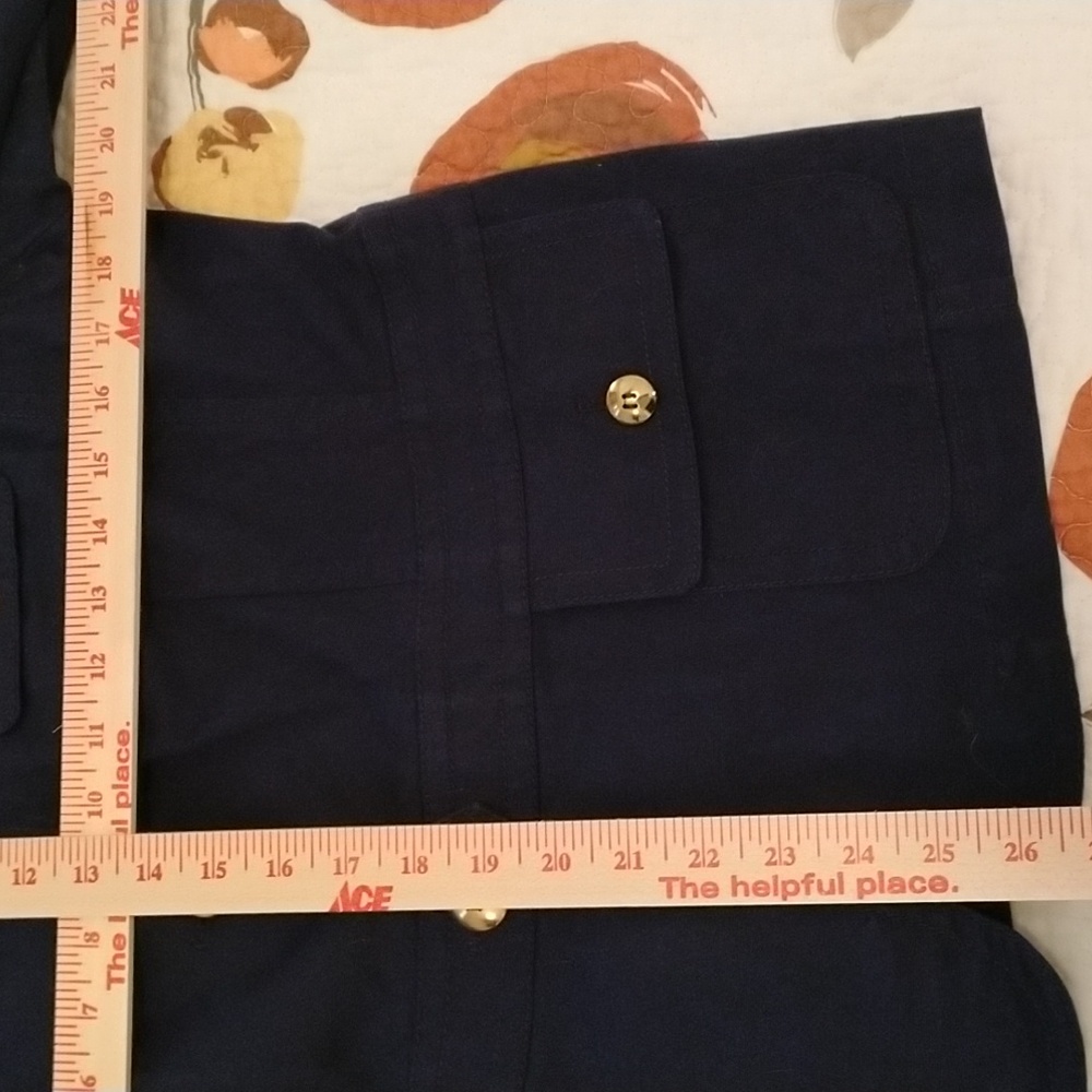 Talbots women's navy blazer jacket 14 - Picture 6 of 7